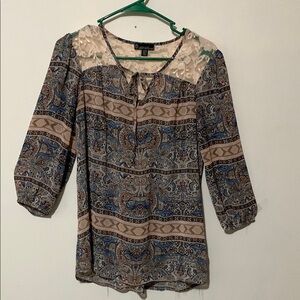 Signature Studio Paisley Print Women's Top